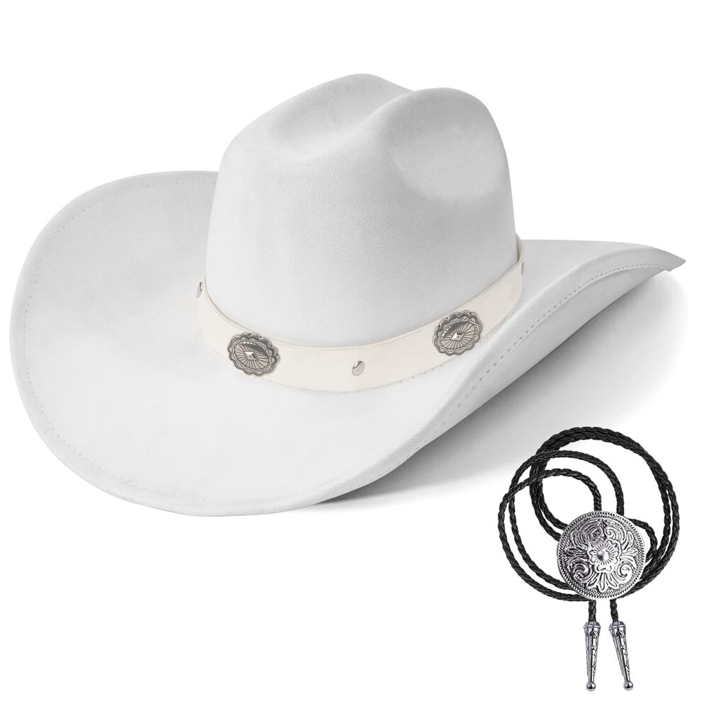 9050 Classic Western Suede Cowboy Hat 's ,Wide Brim Felt Fedora Cowgirl